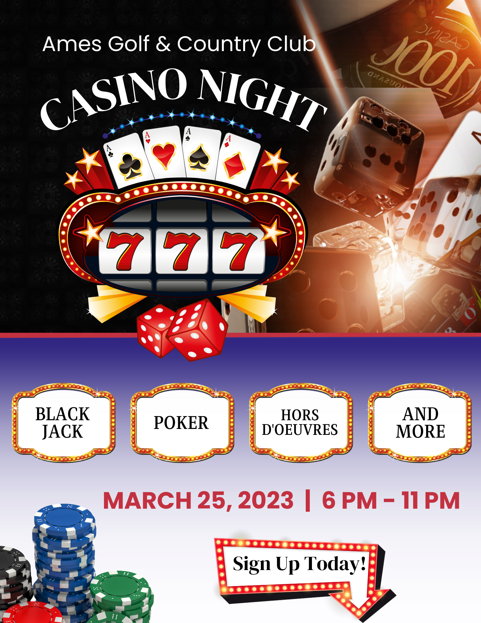 Ames CC Casino Night flyer 1